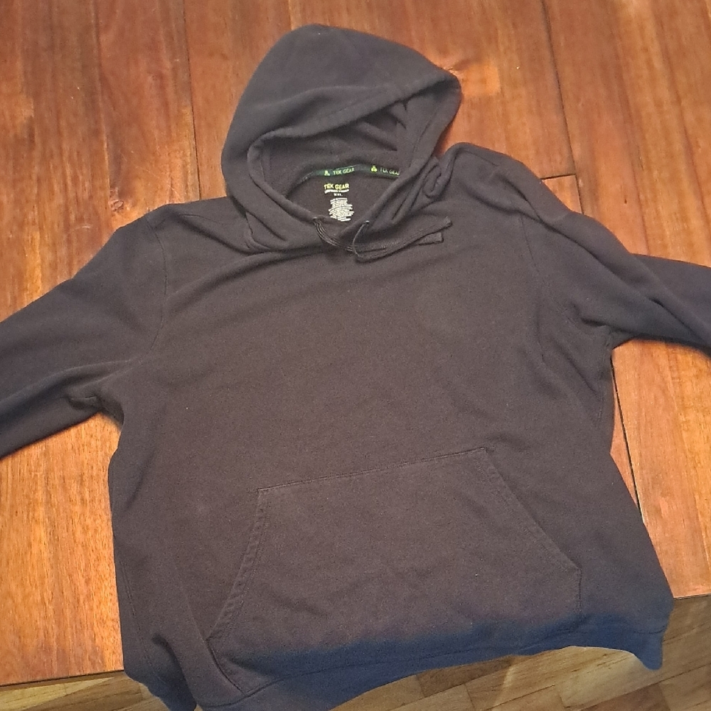 Tek Gear Black Pullover Hoodie Sweatshirt